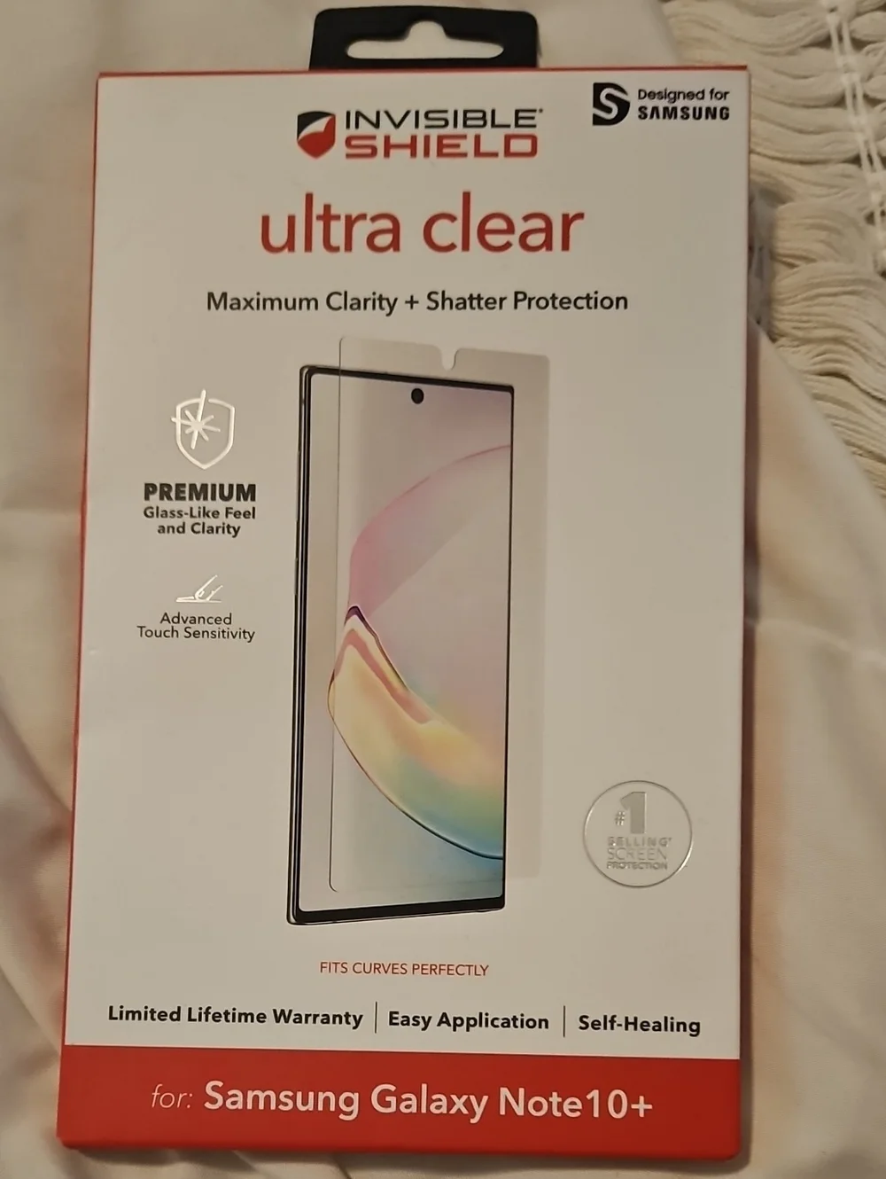 InvisibleShield Ultra Clear Screen Protector for Samsung Galaxy Note10+ - Clear